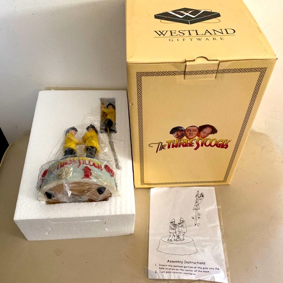 Westland giftware The Three Stooges smoke gets in your eyes musical NEW!! - Picture 3 of 5